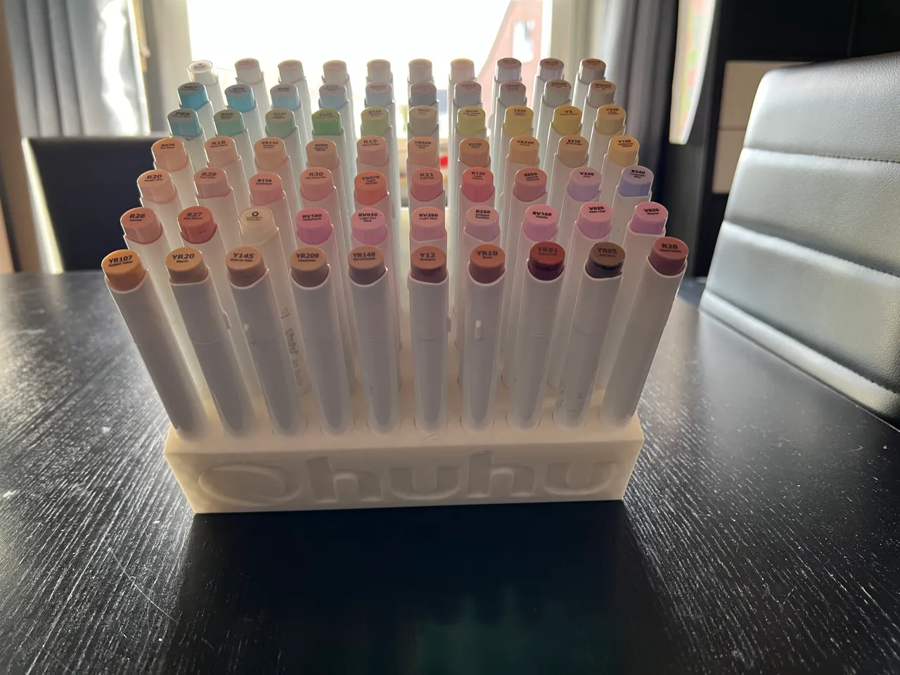 Pen Holder / Organizer for 70x Ohuhu Acrylic Marker Pens by StoneCut, Download free STL model